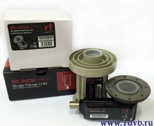 Купить прямофокусный конвертер для спутниковой антенны Black Pro Single Flange LNB