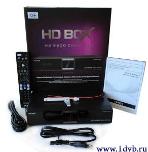 HD BOX 9500 Combo CI+, спутниковый комбо ресивер (DVB-S2/T2/С, 2CA+2C+) Купить, сравнить цены, выбрать в интернет магазине почтой, заказать по почте наложенным платежем