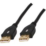 Кабель USB 2.0 AM - AM CABLE 1.8 M.серый